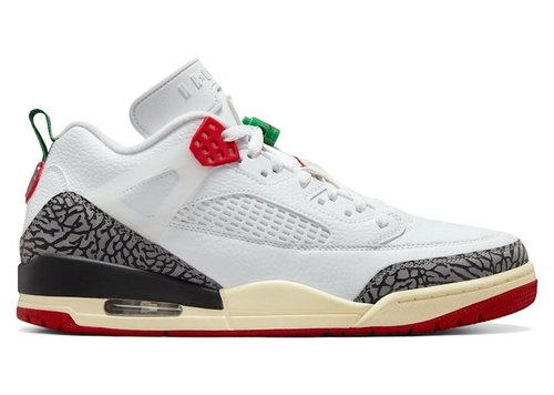 Air Jordan Spizike Low SE - White/Black/Sail/Varsity Red - IM7425-100