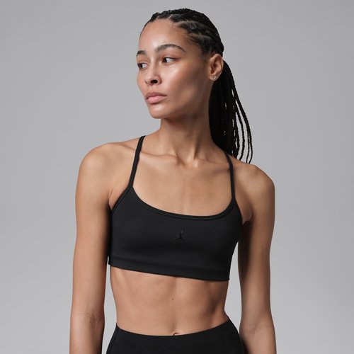 Air Jordan Sport Flightweight Light-Support Sports Bra - Black/Anthracite/Clear - IF2292-010