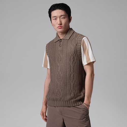 Air Jordan Sport Golf Sweater Vest - Olive Grey - HQ8686-040
