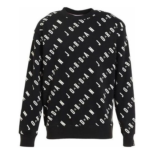 Air Jordan SS23 Basketball Fleece Sweatshirt Asia Sizing - Black - DX9174-010