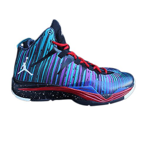 Air Jordan Super.Fly 2 - Black/White-Game Royal-Sport Red - 599945-008