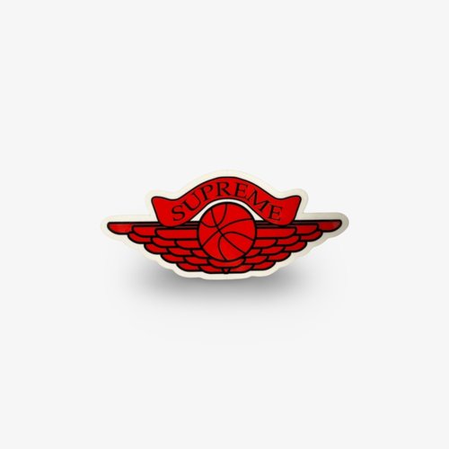 Air Jordan Supreme Sticker Red Standard 1998 'Michael Jordan Wings Logo