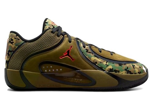 Air Jordan Tatum 4 - Black/Moss Green/Camper Green/Infrared 23 - IB7195-001