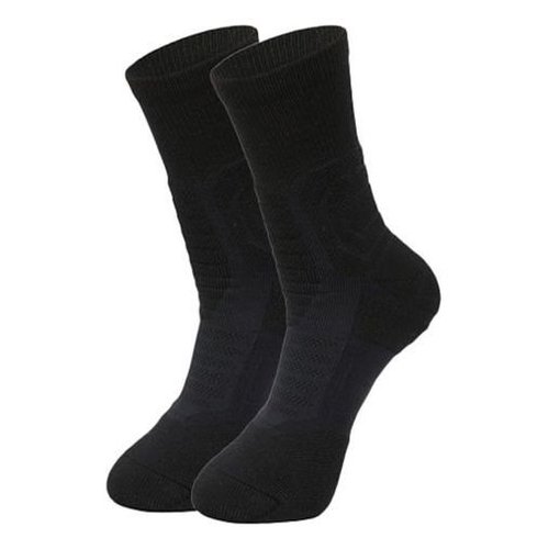 Air Jordan Ultimate Flight 2.0 Flying Man Logo Basketball Training Mid Tops Socks - Black - SX5855-011