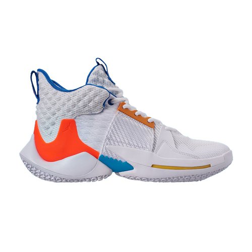Air Jordan Why Not Zer0.2 - White/Total Crimson-Tidal Blue - AO6219-100
