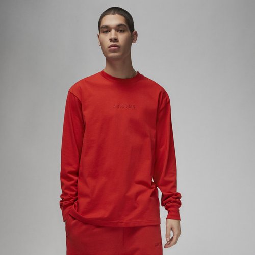Air Jordan Wordmark Long-Sleeve T-Shirt - Mystic Red - FJ0702-622
