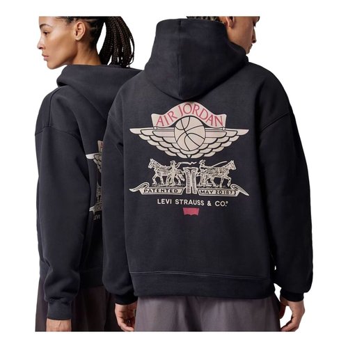 Nike Air Jordan x Levi's Full Zip Hoodie Asia Sizing - Black - IM6735-010