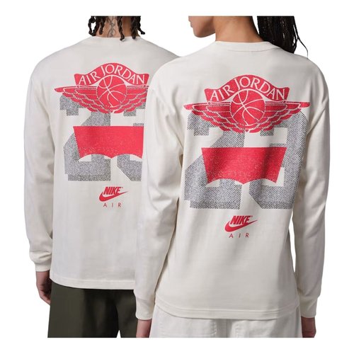 Air Jordan x Levi's Long Sleeve T-Shirt - Beige/Red/Grey - IM6731-110