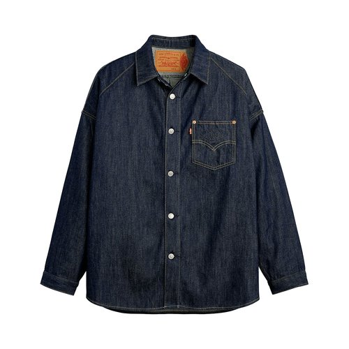 Nike Air Jordan x Levi's Overshirt Jacket - Indigo Wash Blue - 005FG-0000