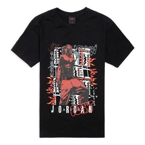 Air Jordan x Travis Scott Joint Houston Rapper T-Shirt - Black - CK4032-010