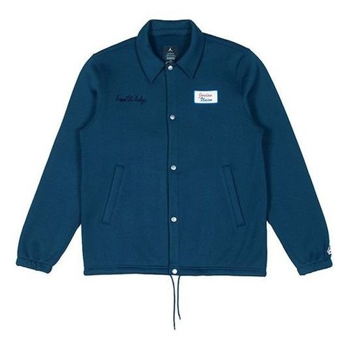 Air Jordan x Union LA Embroidered Logo lapel Coach Jacket Asia Sizing - Blue - DB8261-454