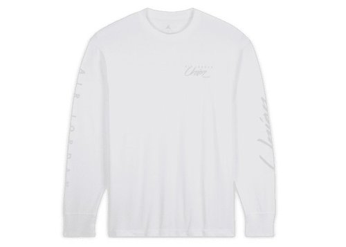 Air Jordan x Union MJ Long Sleeve Tee Shirt - White/Grey Haze