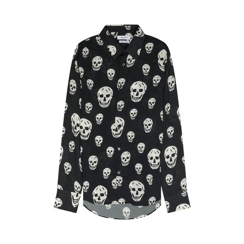 Alexander McQueen All Over Skulls Button Down Shirt - AM004