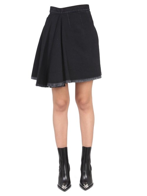 Alexander McQueen Asymmetrical Mini Skirt - 720056QMAB51000