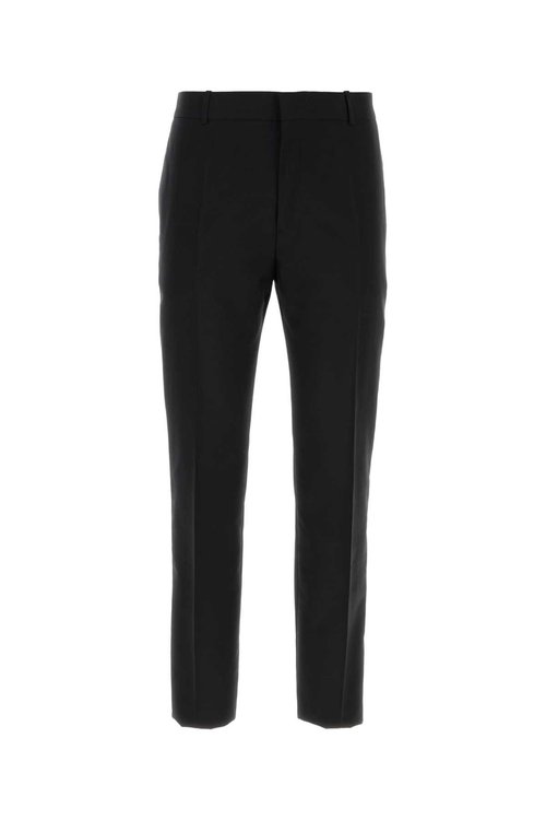 Alexander McQueen Black Gabardine Pant - 735205QNAAQ1000