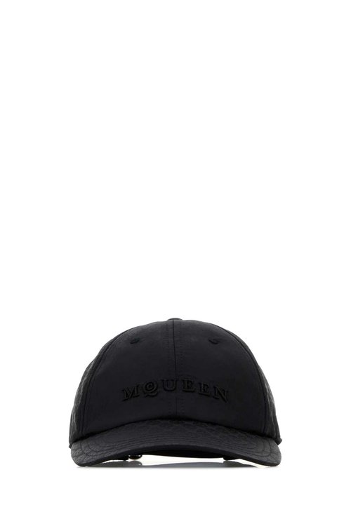 Alexander McQueen Black Nylon Baseball Cap - 8386324419Q1000