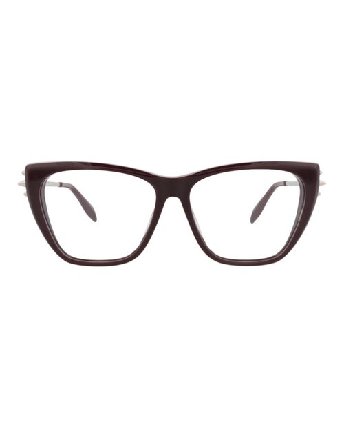 Alexander McQueen Cat EyeFrame Acetate Optical Frames - Violet Silver (Am0341O/30011489/003)