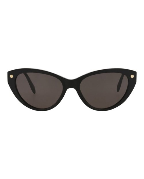Alexander McQueen Cat EyeFrame Acetate Sunglasses - Black Black Grey (Am0189S/30006850/001)