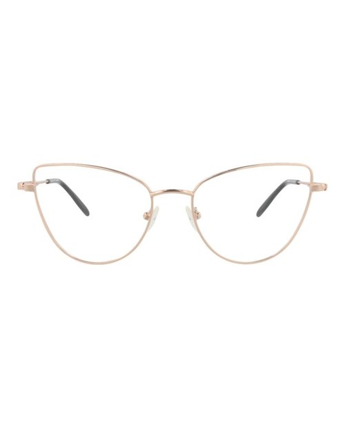 Alexander McQueen Cat EyeFrame Metal Optical Frames - Gold Gold Transparent (Am0268O/30008678/002)