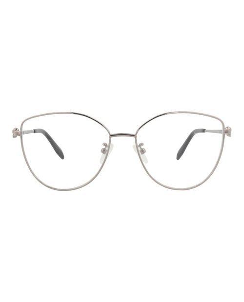 Alexander McQueen Cat EyeFrame Metal Optical Frames - Ruthenium Ruthenium Transparent (Am0320O/30010862/001)