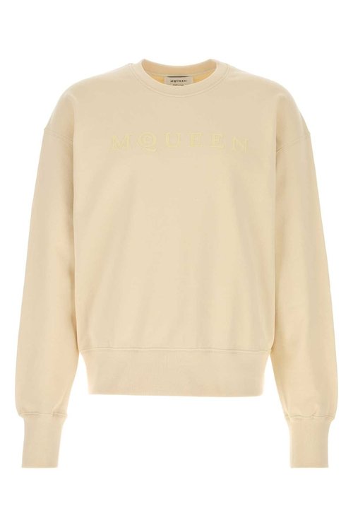 Alexander McQueen Cream Cotton Sweatshirt - 839216QTADU0996