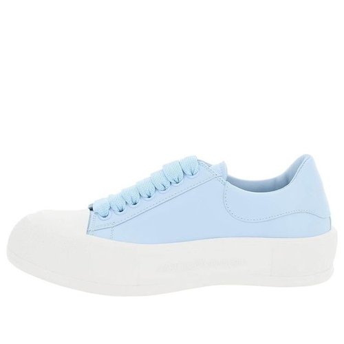 Alexander McQueen Deck Plimsoll Lace-Up - Blue/White - 667245WIAB64469