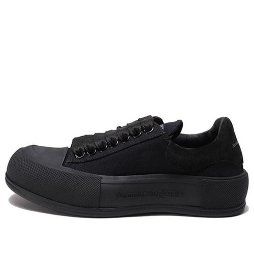 Alexander McQueen Deck Skate Plimsoll - Black - 697120W4MV71000