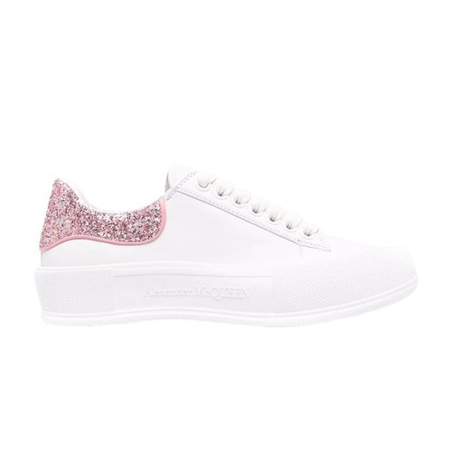 alexander mcqueen rose gold glitter