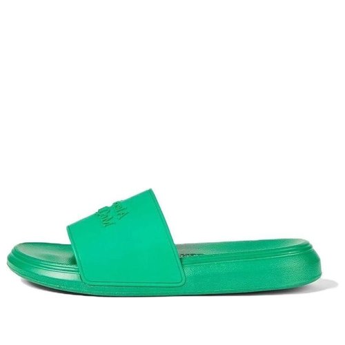 Alexander McQueen Embossed Rubber Slides - Green - 666983W4QS03115