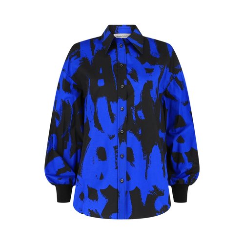 Alexander McQueen Graffiti Logo Button-Up Shirt - 661587QCAFL4148
