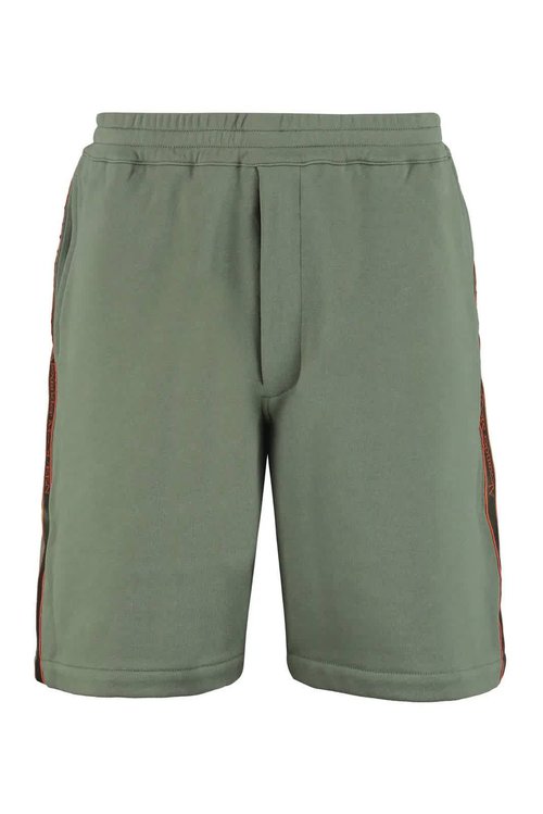 Alexander McQueen Straight Leg Stripe Track Shorts - Green - 642668QSX750904