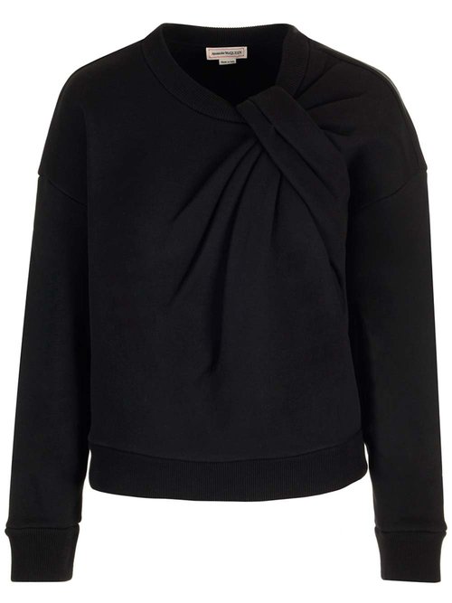 Alexander McQueen Knotted Detail Sweatshirt - 777196QLAC81000