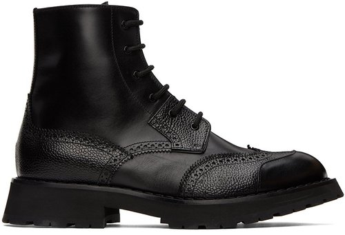alexander mcqueen hybrid lace up boot