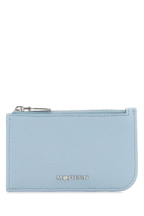 Alexander McQueen Light Blue Leather Card Holder - 8135461VDCC4900