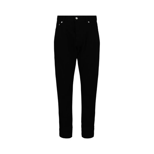 Alexander McQueen Logo Embroidered Jeans - Black - 683031QTY701000