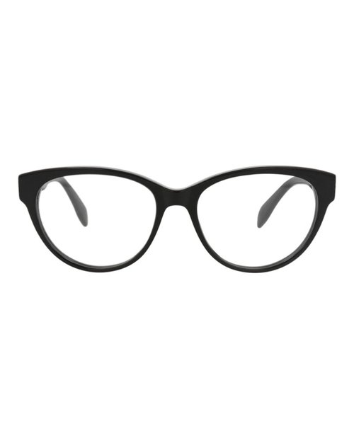 Alexander McQueen Optical Frames Cat EyeFrame Acetate - Black Black Transparent (Am0359O/30012341/001)