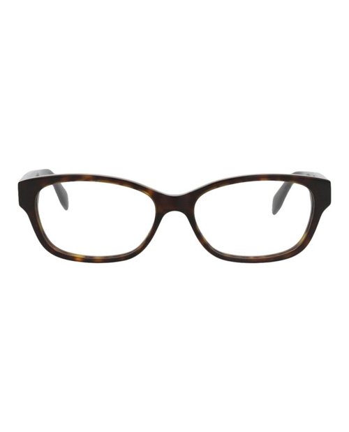 Alexander McQueen Optical Frames SquareFrame Acetate - Havana Havana Transparent (Am0344O/30011495/002)