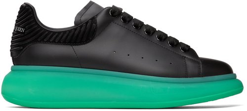Alexander McQueen Oversized - Black/Blk/Green - 682397WIB941455