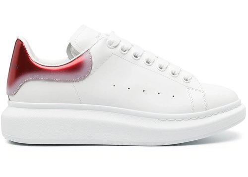 Alexander McQueen Oversized 'Faded Heel - White Red