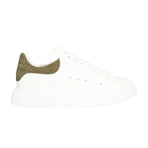Alexander McQueen Oversized - White/Khaki - 625162WHZ4K9055