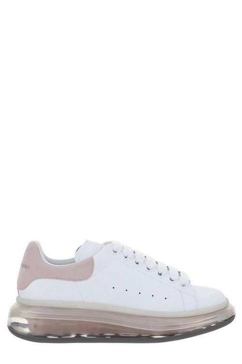 Alexander McQueen Oversized Clear Sole - White/Pink - 612744WHXMA9194