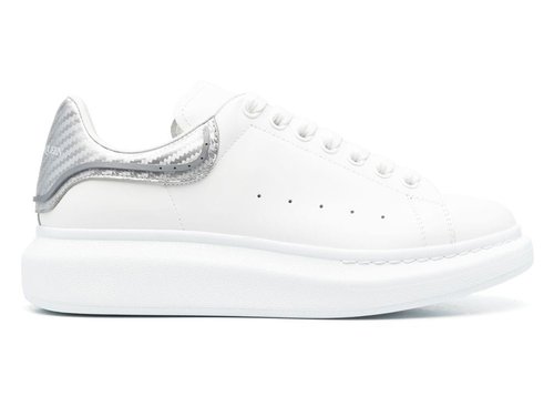 Alexander McQueen Oversized Metallic - White/Silver - 735770WICYU9071