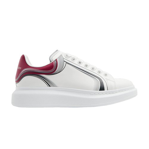 Alexander McQueen Oversized - White/Garnet - 750336WIDJM8835