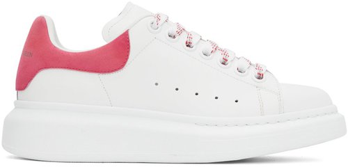Alexander mcqueen white pink sneakers Clearance
