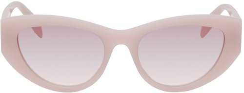 Alexander McQueen Cat Eye Sunglasses - Shiny Milky Rose - AM0377S003
