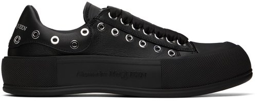 Alexander McQueen Deck Plimsoll - Black - 729539WIATD1081