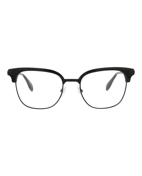 Alexander McQueen RoundFrame Metal Optical Frames - Black Black Transparent (Am0152O/30002600/001)