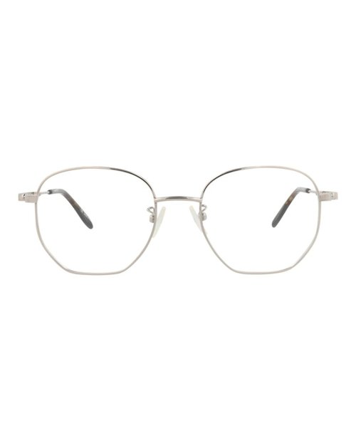 Alexander McQueen RoundFrame Metal Optical Frames - Silver Silver Transparent (Am0267O/30008679/003)