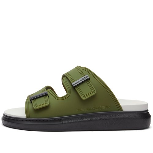 Alexander McQueen Rubber Oversized Sandal - Military Green - 663563W4Q583328