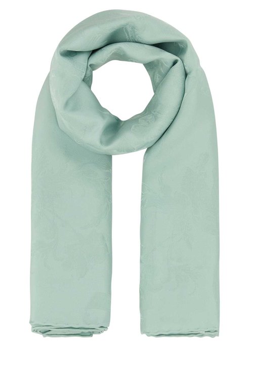 Alexander McQueen Sea Green Silk Foulard - 8363293009Q3900